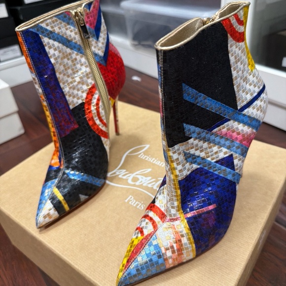 Christian Louboutin Vibrant Patterned Heels - Picture 2 of 5